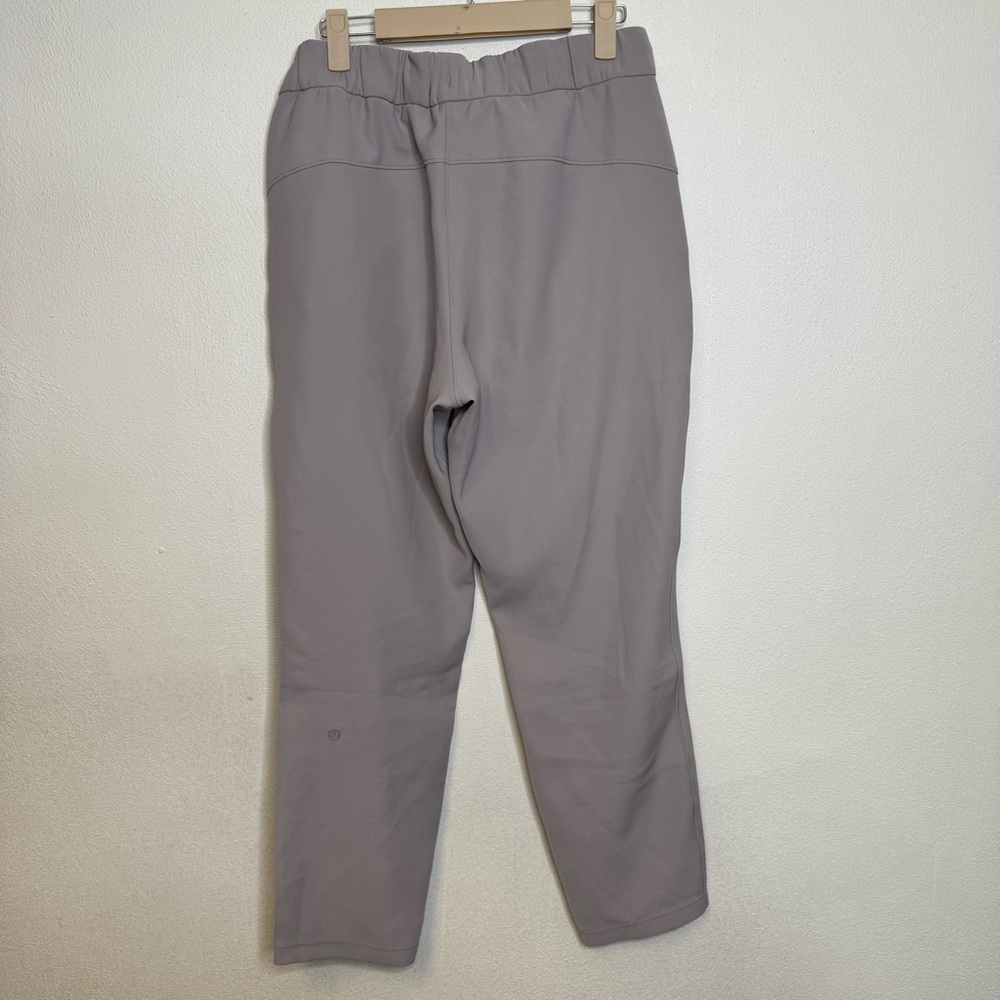 Lululemon Gray On The Fly Mid Rise Stretch Woven Business Casual Crop Pants 8 - Picture 2 of 9